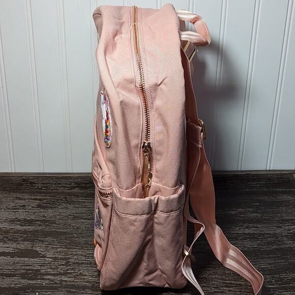 Jujube Girls Pink Mermaid Unicorn Rainbow Hearts Backpack - Picture 5 of 7